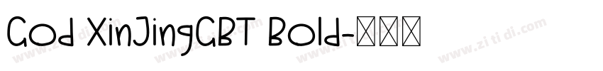 God XinJingGBT Bold字体转换